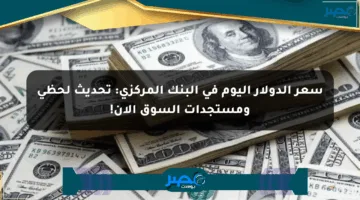سعر الدولار اليوم في البنك المركزي: تحديث لحظي ومستجدات السوق الآن!